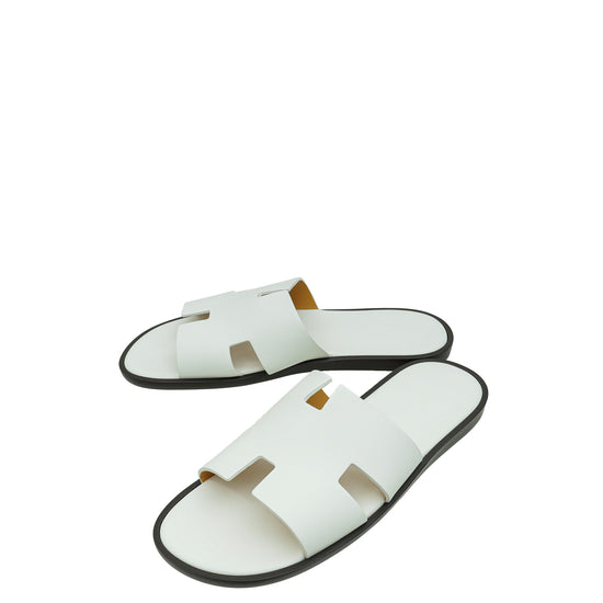 Hermes Blanc Izmir Sandal 42.5