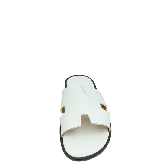 Hermes Blanc Izmir Sandal 42.5