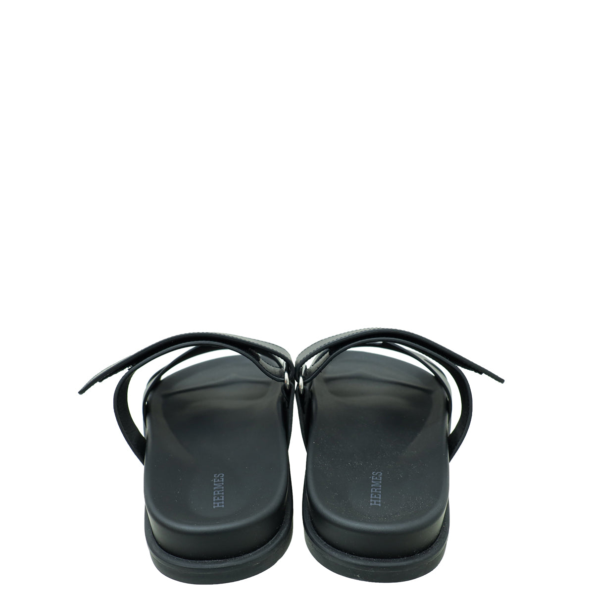 Hermes Noir Chypre Sandals 42 – THE CLOSET