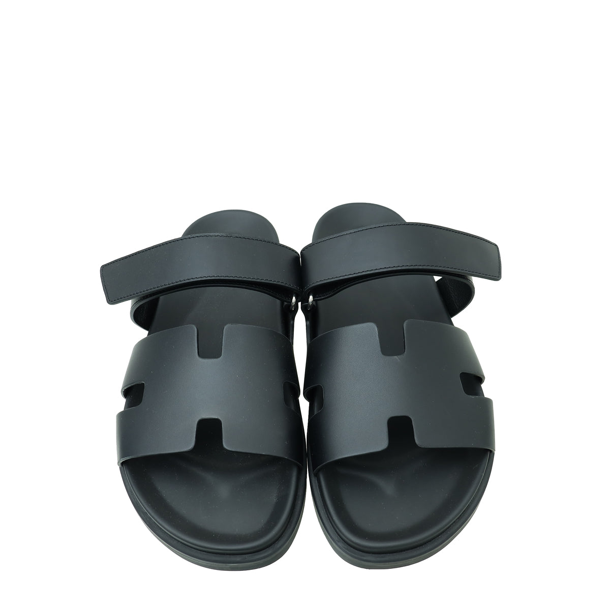 Hermes Noir Chypre Sandals 42 – THE CLOSET