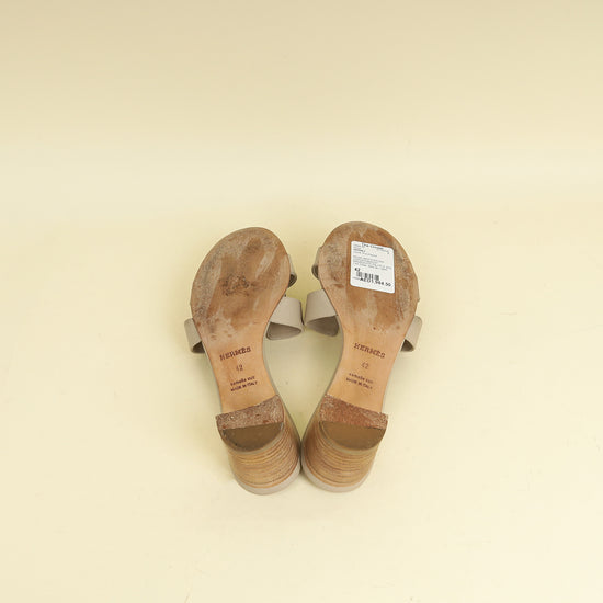 Hermes Beige Mastic Oasis Sandal 42