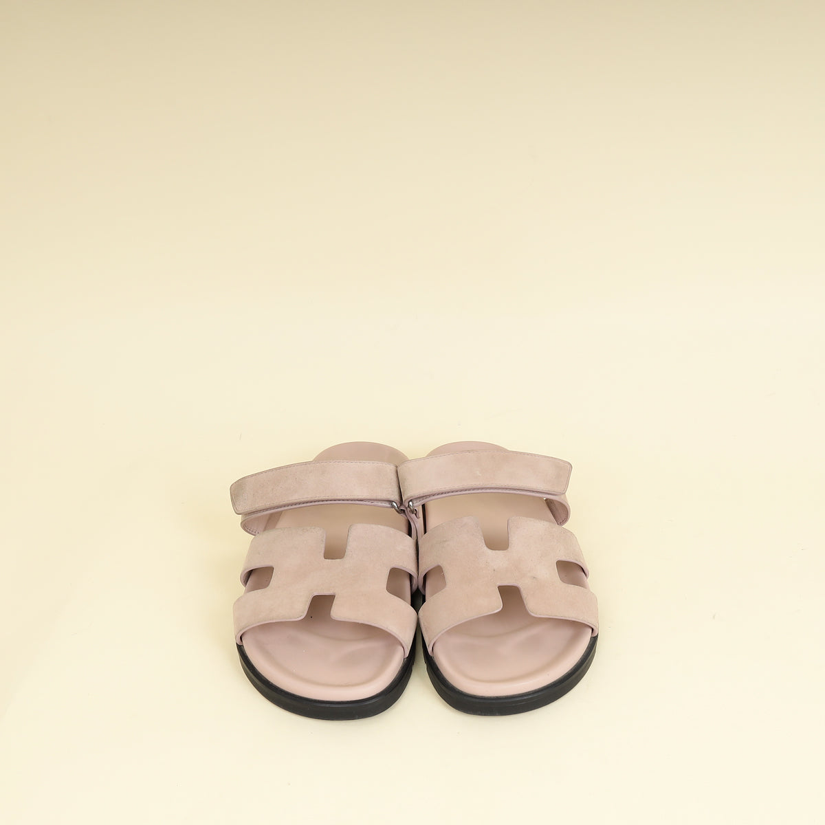 Hermes Rose Porcelaine Chypre Suede Goatskin Sandal 42-Hermes-THE CLOSET