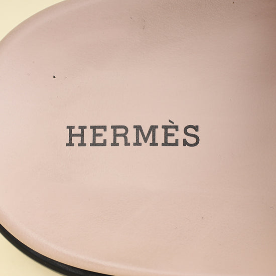 Hermes Rose Porcelaine Chypre Suede Goatskin Sandal 42-Hermes-THE CLOSET