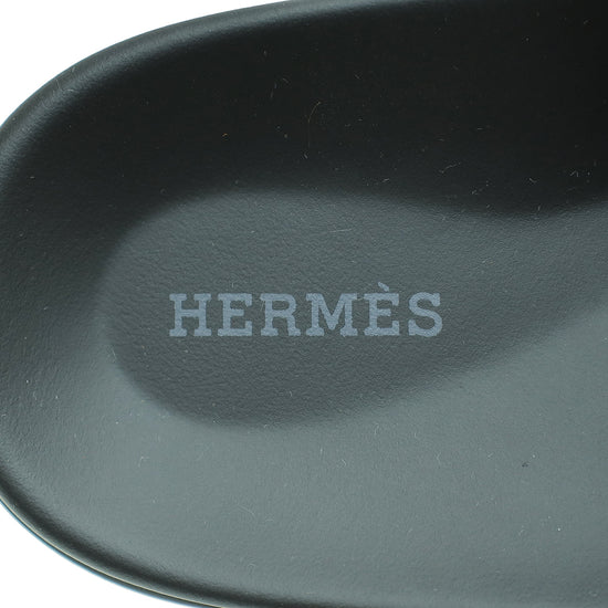 Hermes Brun Fume Suede Goatskin Chypre Sandal 42