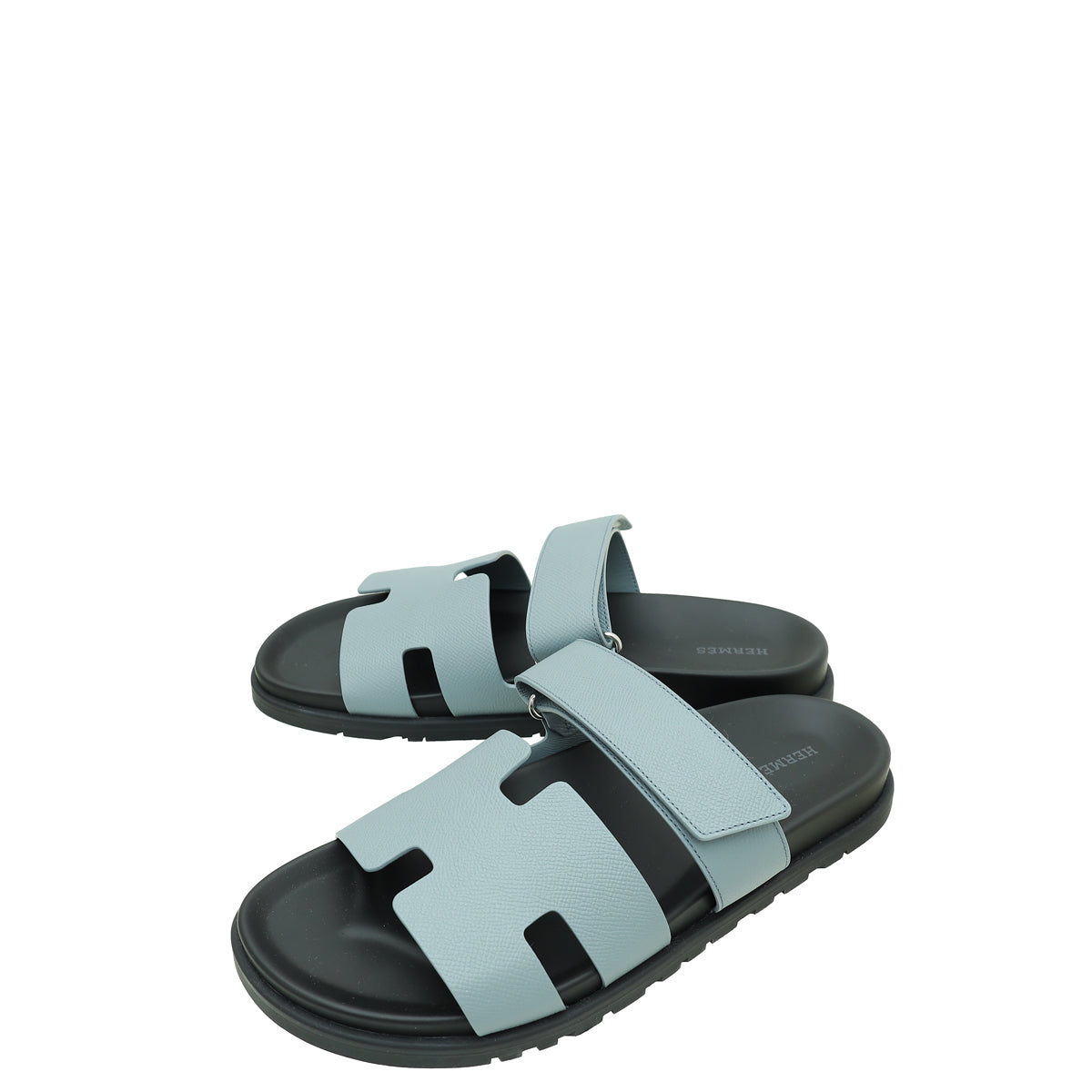 Hermes Gris Antarctique Chypre Sandals 43-Hermes-THE CLOSET