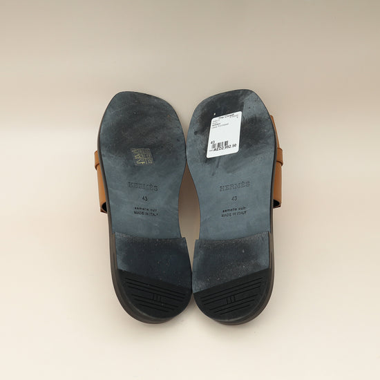 Hermes Naturel Gabriel Sandal 43-Hermes-THE CLOSET