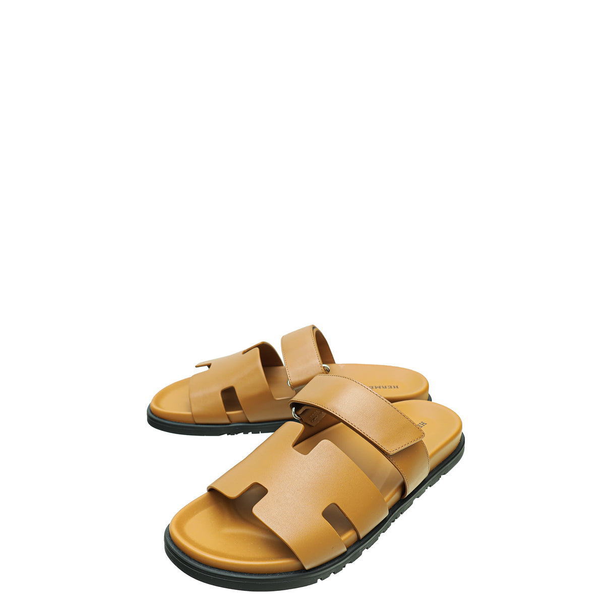 Hermes Gold Chypre Sandals 43