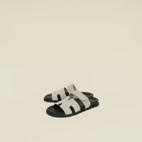 Hermes Beige Esquisse Chypre Goatskin Men's Sandal 44.5