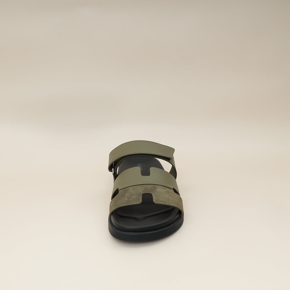 Hermes Vert Toundra Suede Chypre Sandal 44-Hermes-THE CLOSET