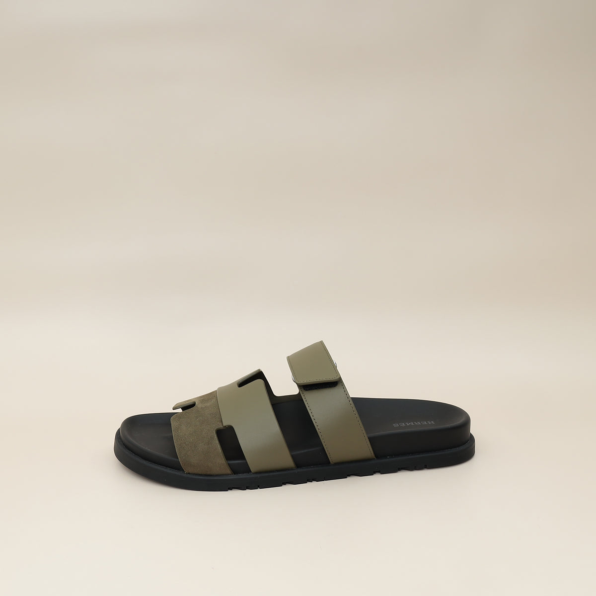 Hermes Vert Toundra Suede Chypre Sandal 44-Hermes-THE CLOSET