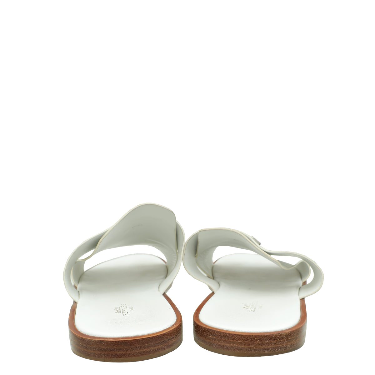 Hermes Blanc Arles Calfskin Mule 45-Hermes-THE CLOSET