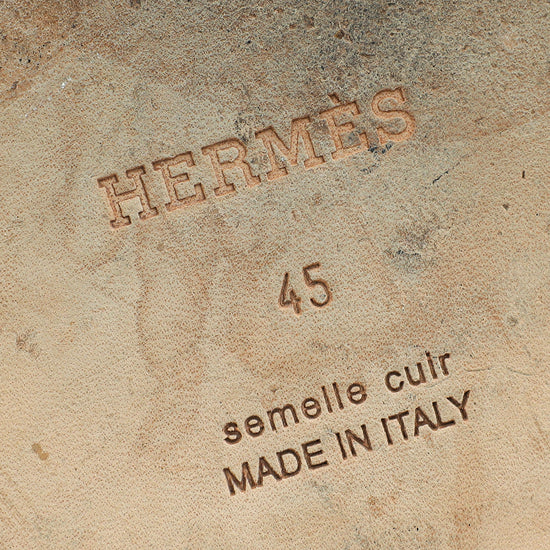 Hermes Blanc Arles Calfskin Mule 45-Hermes-THE CLOSET