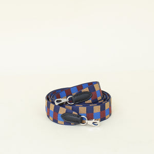 Hermes Multicolor Maxi Quadrille 25 mm Bag Strap