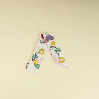 Hermes Rainbow Moussoline Muslin Garde-Robe Pop Charms Printed Twilly