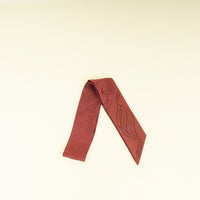 Hermes Bordeaux Quadrige pointes Cuir Twilly