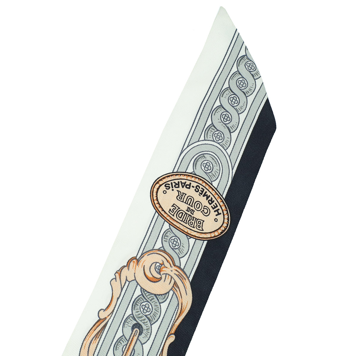 Hermes Tricolor Bride De Cour Silk Twilly-Hermes-THE CLOSET