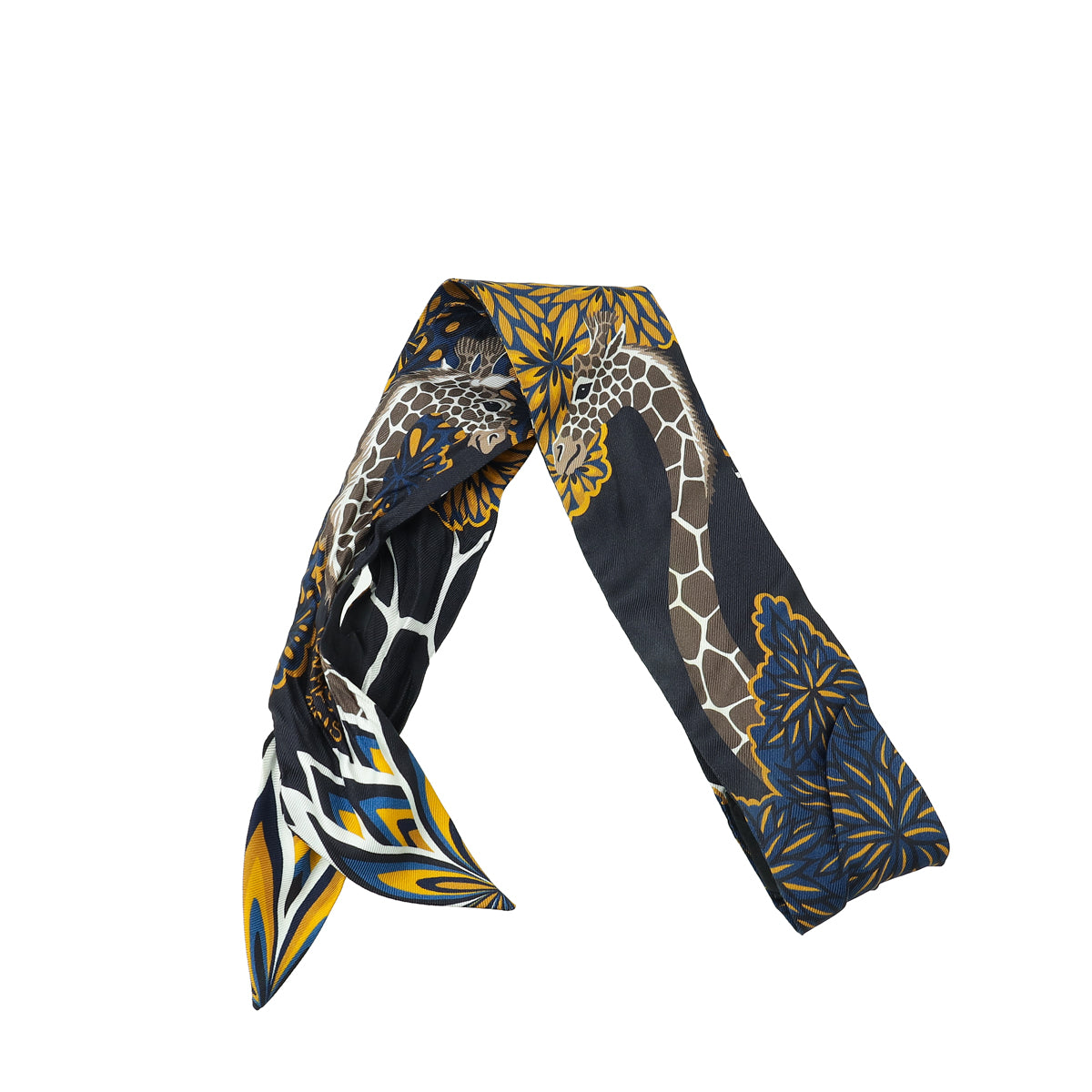 Hermes Tricolor Silk Three Graces Twilly-Hermes-THE CLOSET