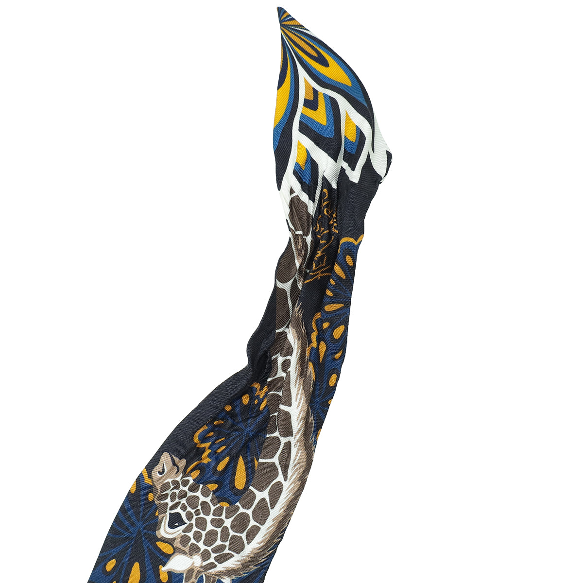 Hermes Tricolor Silk Three Graces Twilly-Hermes-THE CLOSET