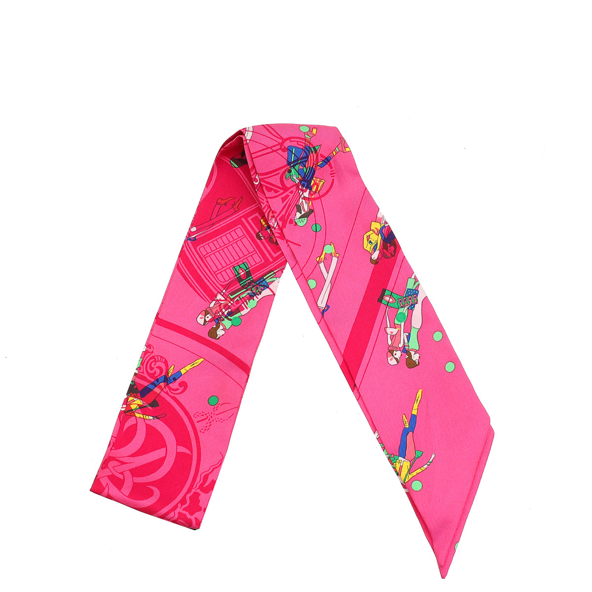 Hermes Multicolor Ex-Libris Les Parisie Silk Twilly-Hermes-THE CLOSET