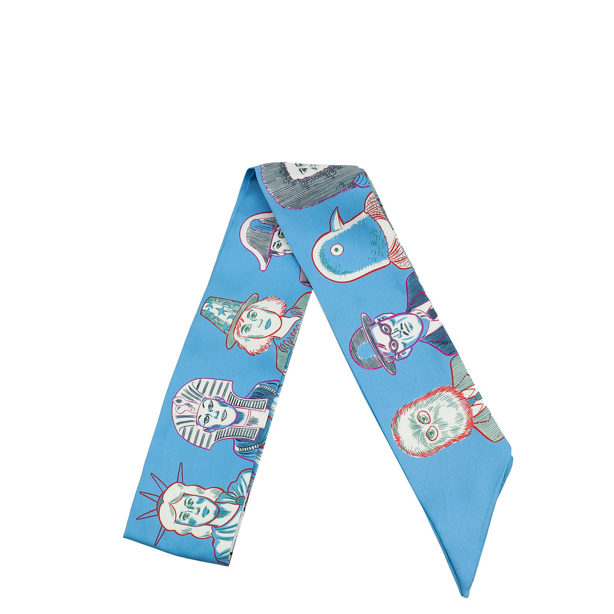 Hermes Tricolor Dress Code Silk Twilly-Hermes-THE CLOSET