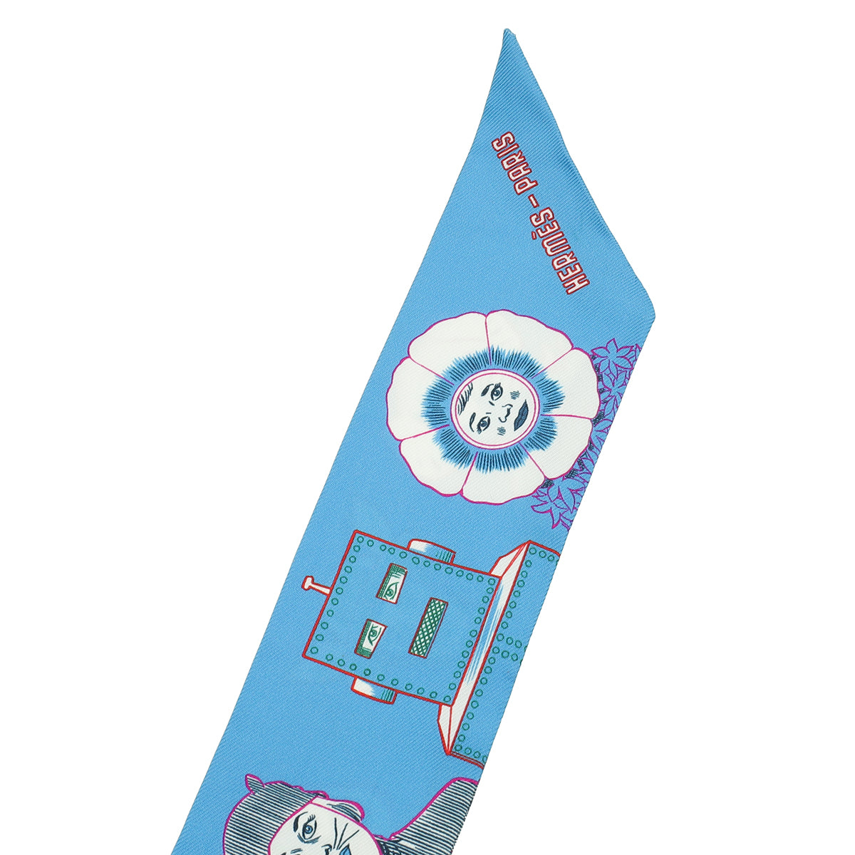 Hermes Tricolor Dress Code Silk Twilly-Hermes-THE CLOSET