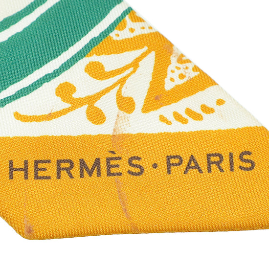 Hermes Multicolor Jeu de Soie Uniforme Twilly