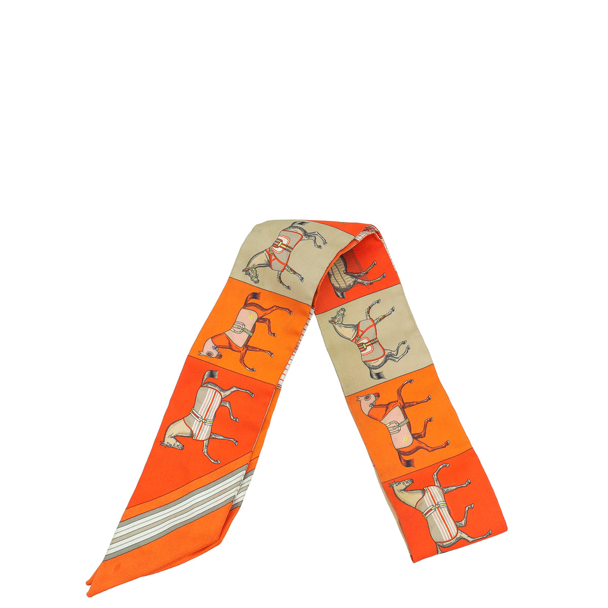 Hermes Bicolor Couvertures Nouvelles Silk Twilly-Hermes-THE CLOSET