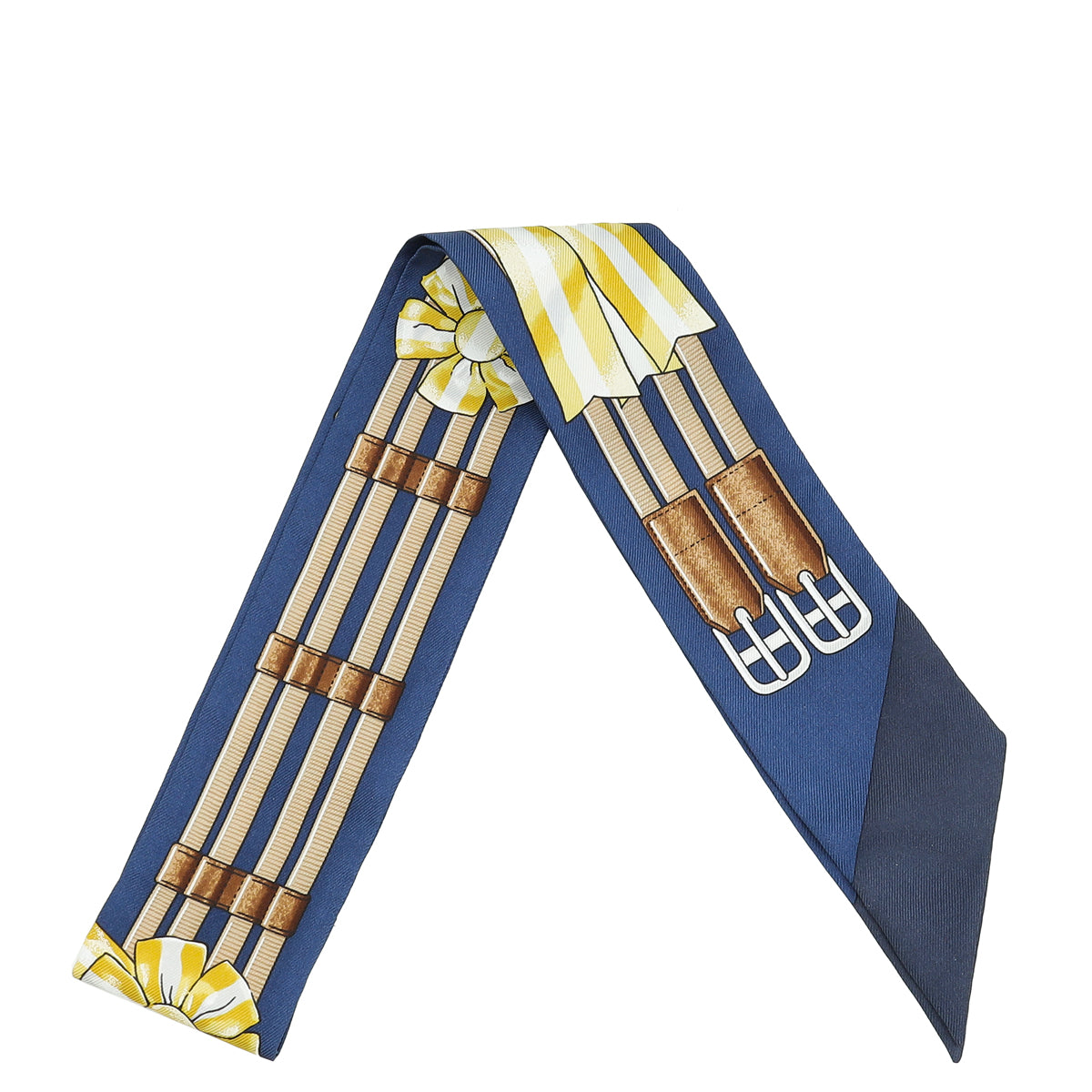 Hermes Bicolor Silk Jumping Twilly-Hermes-THE CLOSET