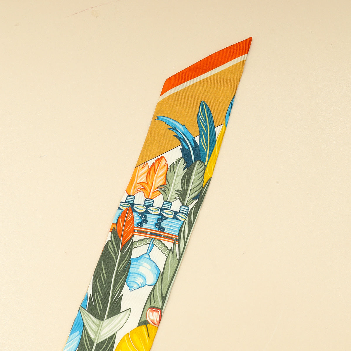 Hermes Tricolor La Danse Pacifique Silk Twilly-Hermes-THE CLOSET