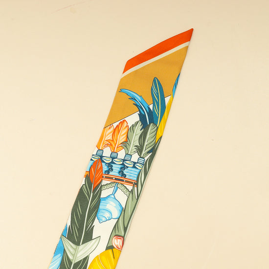Hermes Tricolor La Danse Pacifique Silk Twilly-Hermes-THE CLOSET