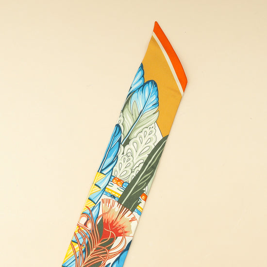 Hermes Tricolor La Danse Pacifique Silk Twilly-Hermes-THE CLOSET