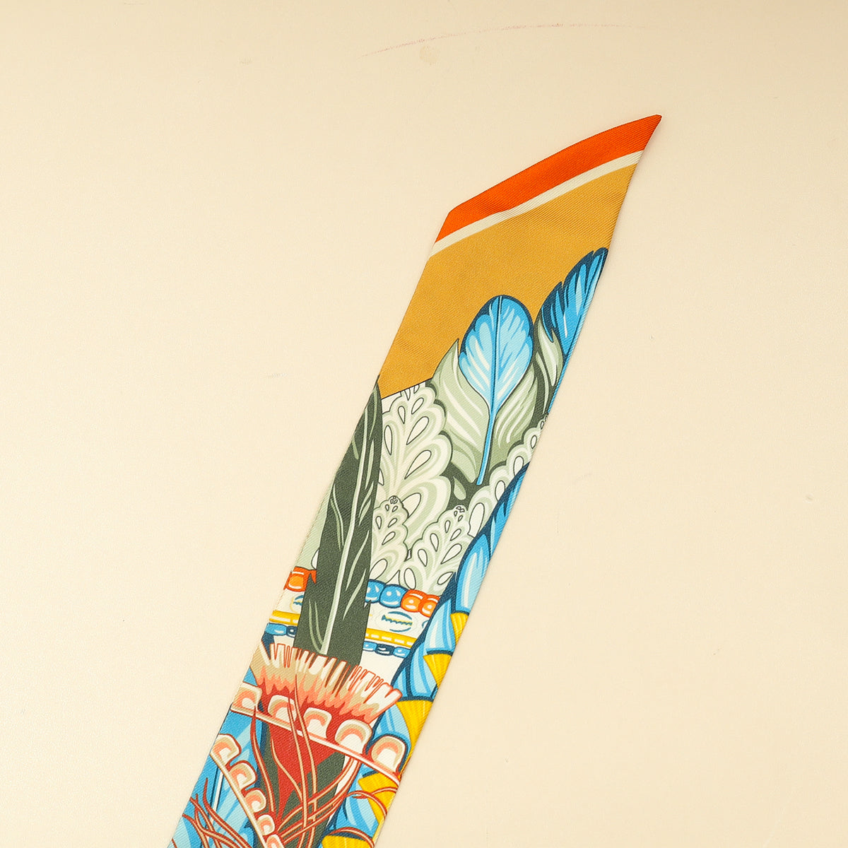 Hermes Tricolor La Danse Pacifique Silk Twilly-Hermes-THE CLOSET