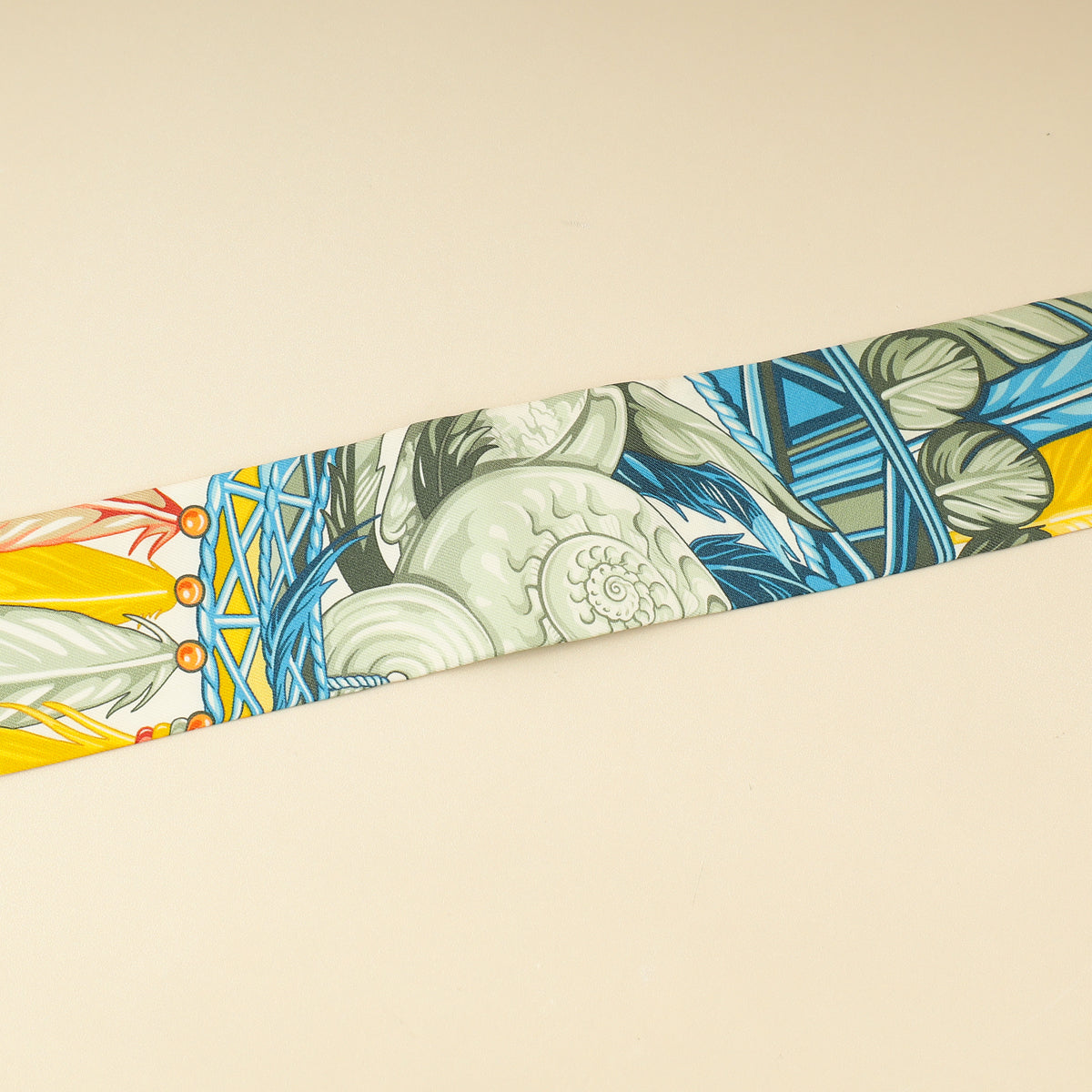 Hermes Tricolor La Danse Pacifique Silk Twilly-Hermes-THE CLOSET