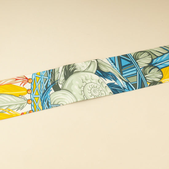 Hermes Tricolor La Danse Pacifique Silk Twilly-Hermes-THE CLOSET