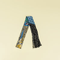 Hermes Multicolor Jungle Love Fringed Twilly