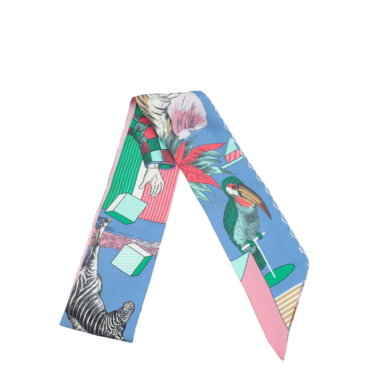 Hermes Lavande Rose Vert Silk Grand Theatre Nouveau Twilly-Hermes-THE CLOSET