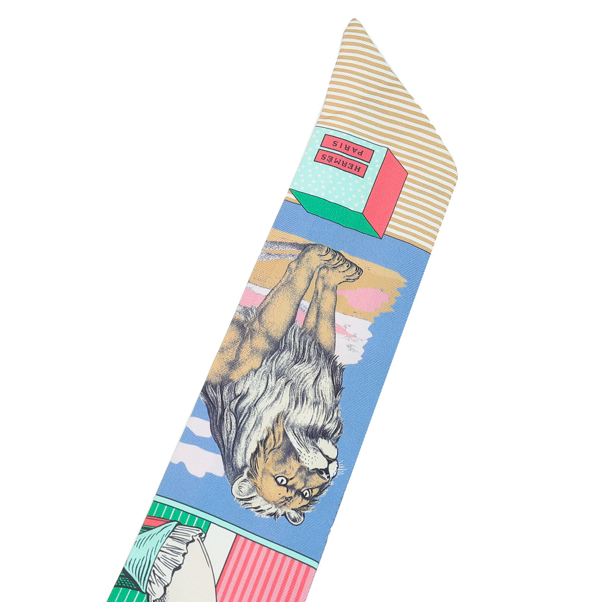 Hermes Lavande Rose Vert Silk Grand Theatre Nouveau Twilly-Hermes-THE CLOSET