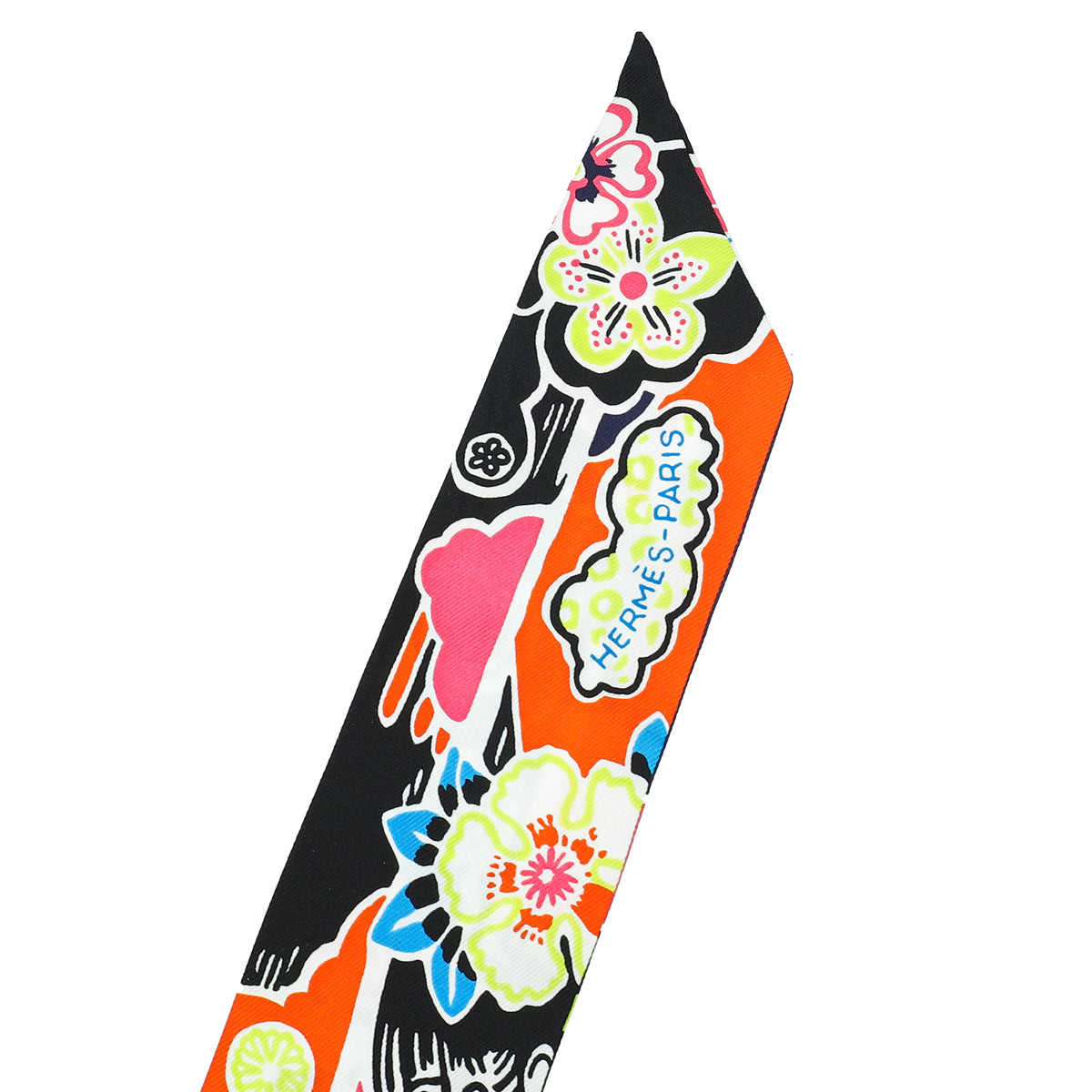 Hermes Bicolor Silk Bingata Twilly-Hermes-THE CLOSET
