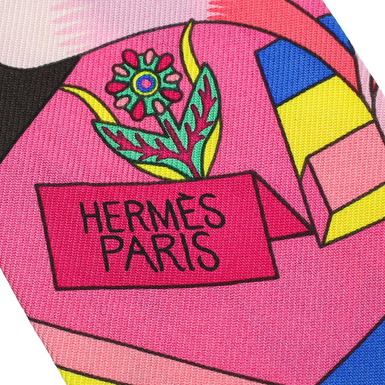 Hermes Bicolor Silk La Source de Pegase Twilly