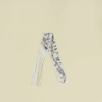 Hermes Multicolor Les Cles a Pois Leather Fringes Twilly