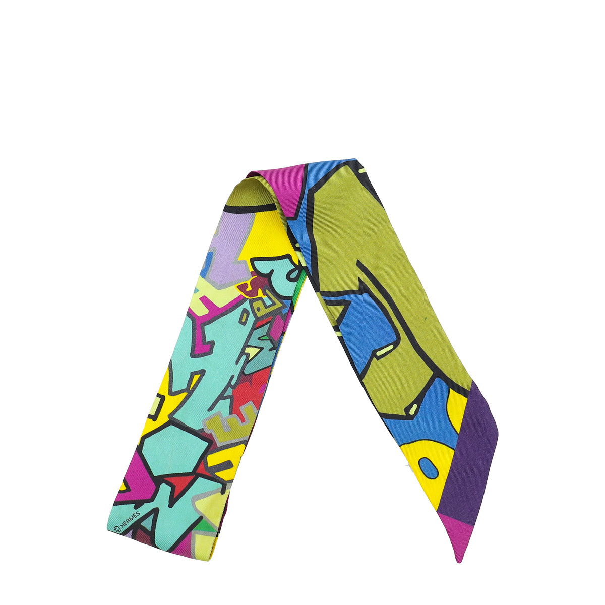 Hermes Multicolor Silk Twilly-Hermes-THE CLOSET