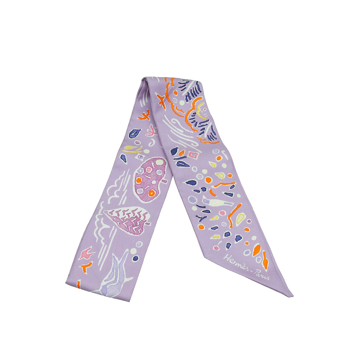 Hermes Lilas Multicolor Isola Di Primavera Silk Twilly-Hermes-THE CLOSET