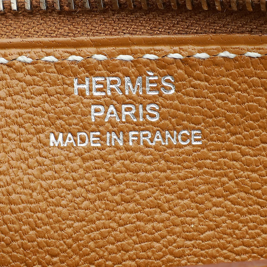 Hermes Gold Strap PM Evercolor Phone Case