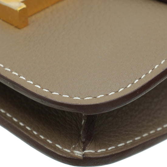 Hermes Etoupe Constance Slim Wallet