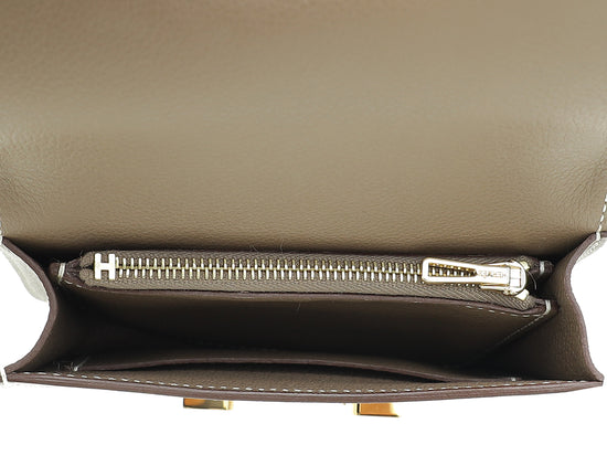 Hermes Etoupe Constance Slim Wallet