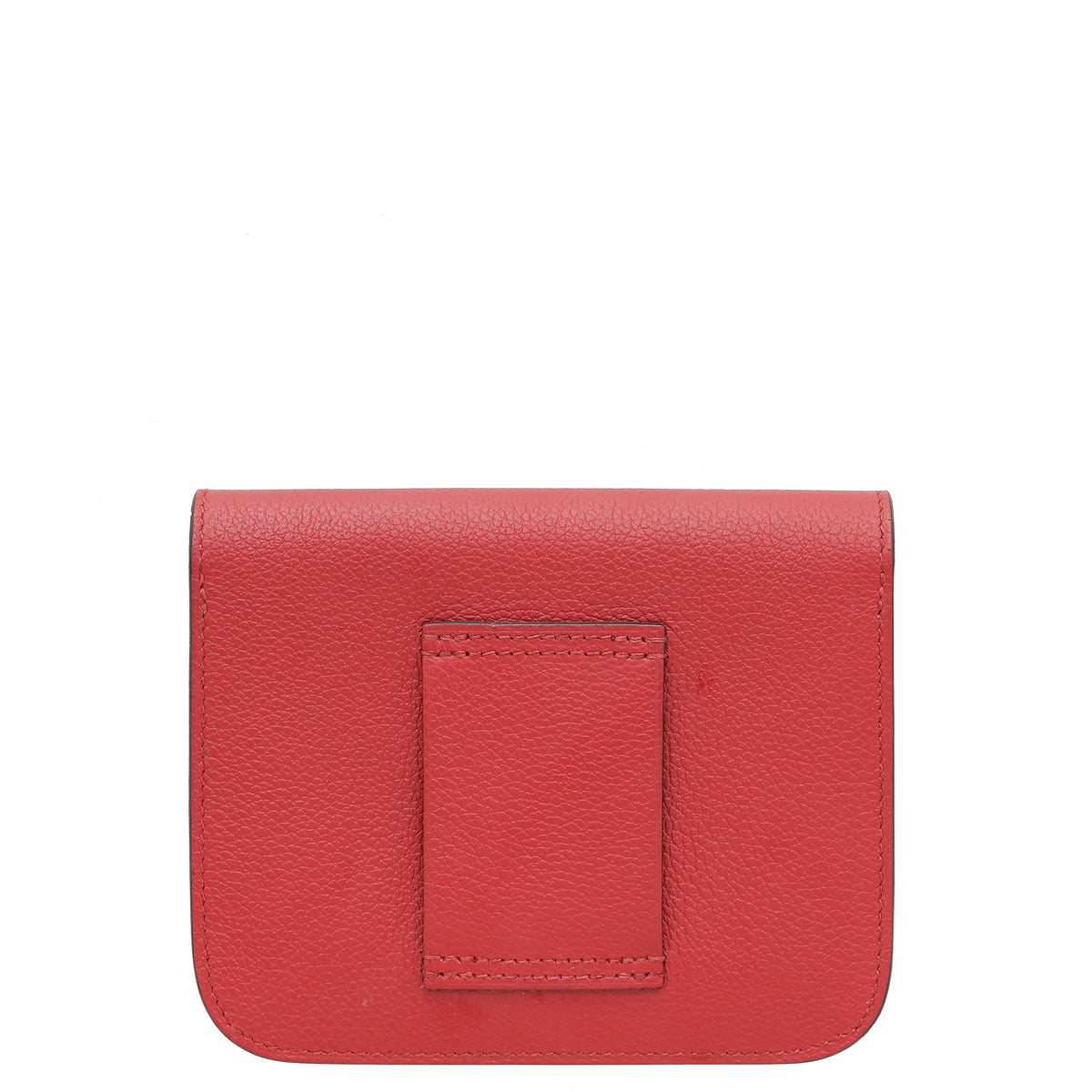 Hermes Rouge H Constance Evercolor Slim Wallet