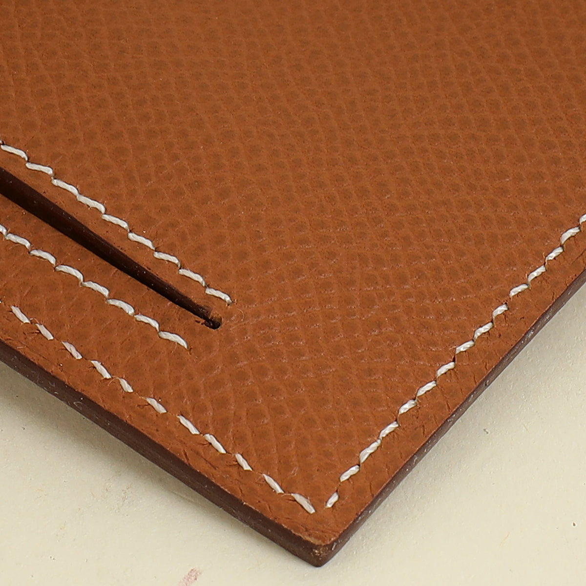 Hermes Gold Kelly Pocket Compact Wallet