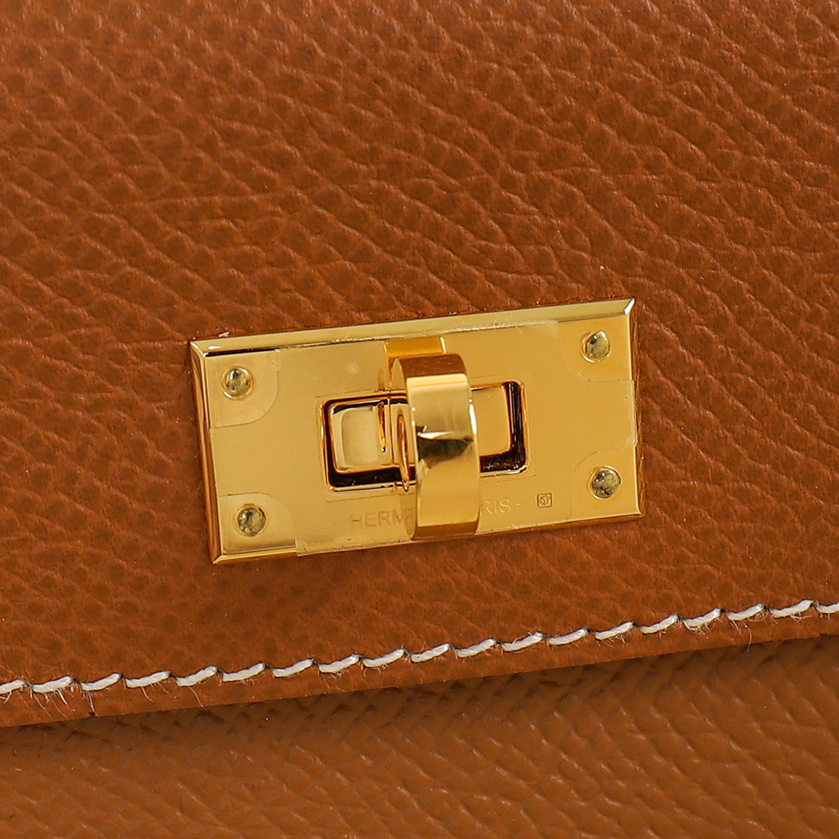 Hermes Gold Kelly Pocket Compact Wallet