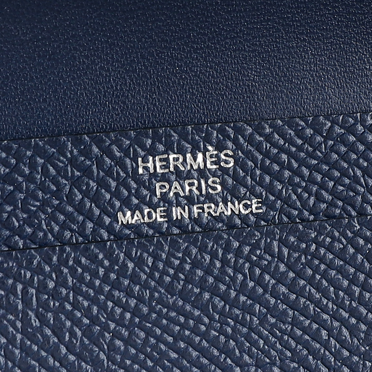 Hermes Bleu Saphir Bearn Card Holder Wallet