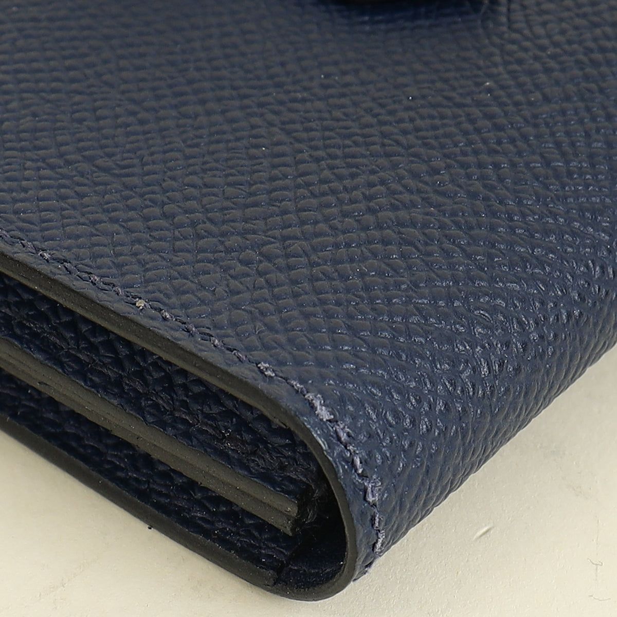 Hermes Bleu Saphir Bearn Card Holder Wallet